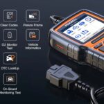 OBD2 Scanner Displaying Diagnostic Functions