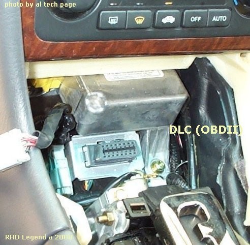 2001 Honda CRV OBD2 Port Location Diagram