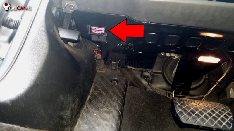 Audi TT OBD2 Port Location Under Dash Driver Side