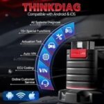 Thinkdiag Bluetooth OBD2 Scanner compact size for easy vehicle connection