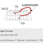 Lexus OBD2 DLC3 Connector Pinout Diagram. Illustration showing possible 'Ts' pin locations (Pin 12, 13, 14) relevant to manual yaw sensor zero point calibration reset for VSC and Trac Off light issues after OBD2 scanner use on older Lexus vehicles.