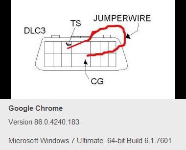 Lexus OBD2 DLC3 Connector Pinout Diagram. Illustration showing possible 'Ts' pin locations (Pin 12, 13, 14) relevant to manual yaw sensor zero point calibration reset for VSC and Trac Off light issues after OBD2 scanner use on older Lexus vehicles.