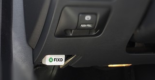 FIXD Adapter plugged into OBD2 port