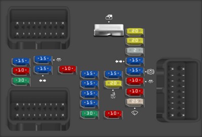 Instrument Panel Fuse Block Diagram for 2007 Cadillac Escalade