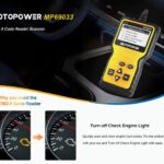 MOTOPOWER MP69033 Multi-Function OBD2 Scanner Displaying Live Data