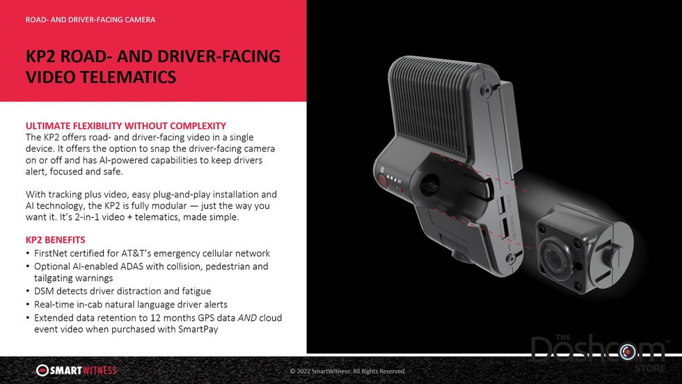 SmartWitness KP2 Key Features