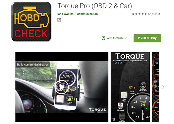 Torque Pro Dashboard App