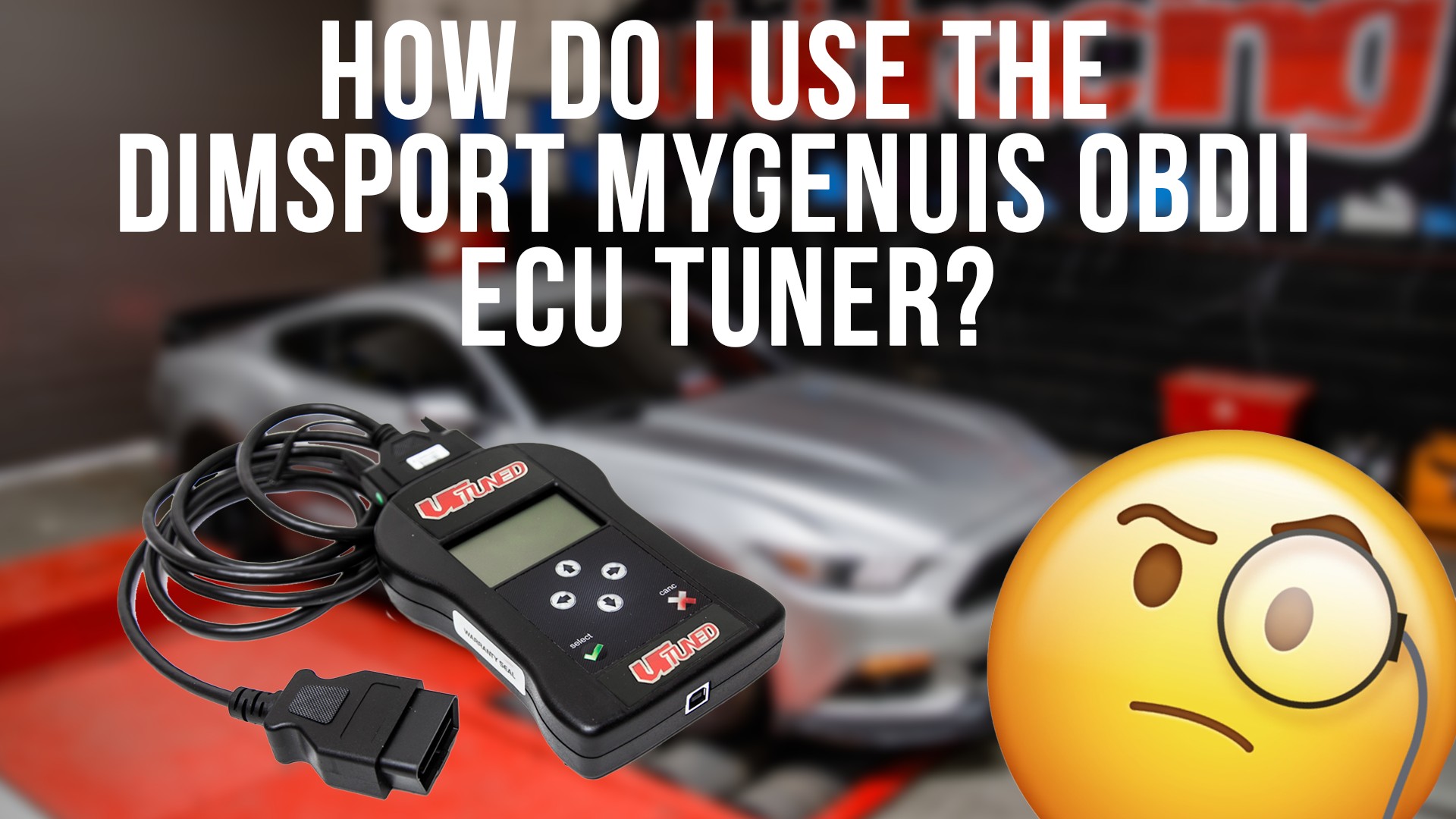 Dimsport My Genius OBD2 ECU Tuner: A handheld device for easy car performance tuning.