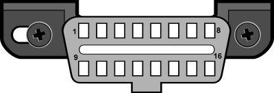 J1962 Type A OBD2 Connector Diagram - Illustrating the Type A Diagnostic Link Connector Shape